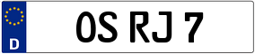 Trailer License Plate